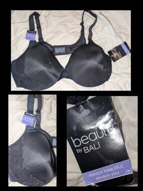 NWT Beauty by Bali Convertible Straps Underwire Bra Womens 42C